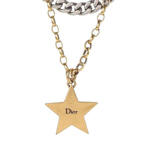 dior star pendant|dior gold finish jewelry.